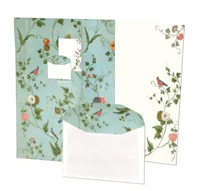 Briefpapier met enveloppen: Mirror Room, Oude Kerk Amsterdam