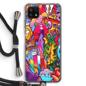 Dreams: Samsung Galaxy A22 5G Transparant Hoesje met koord