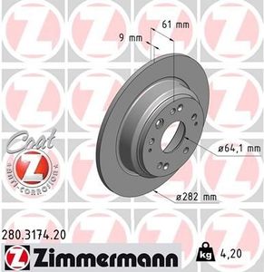 Remschijf Coat Z 280317420