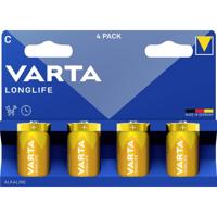 Varta VARTA Longlife C Blister 4 C batterij (baby) Alkaline 1.5 V 4 stuk(s)
