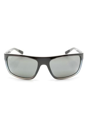 Maui Jim lunettes de soleil Byron Bay à monture rectangulaire - Gris