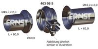 Reparatieset, uitlaatpijp ERNST, Diameter (mm)45mm, u.a. fÃ¼r Peugeot, CitroÃ«n, Renault - thumbnail