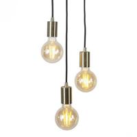 QAZQA Art deco hanglamp goud 3-lichts - Facil