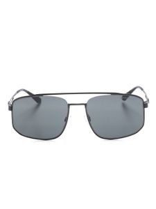 Emporio Armani lunettes de soleil à monture carrée - Noir