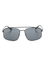 Emporio Armani lunettes de soleil à monture carrée - Noir