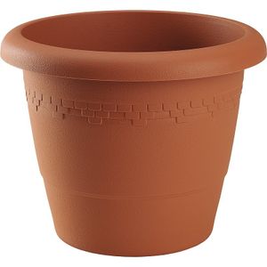 Bloempot/plantenpot terra cotta kunststof diameter 30 cm