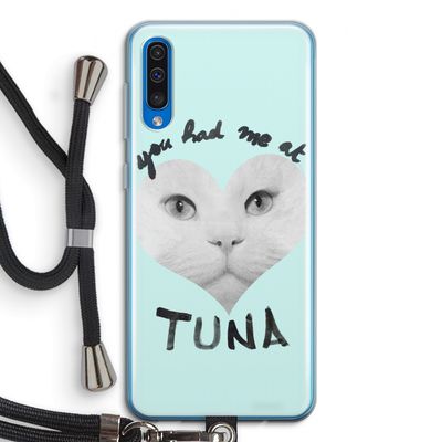 You had me at tuna: Samsung Galaxy A50 Transparant Hoesje met koord