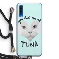 You had me at tuna: Samsung Galaxy A50 Transparant Hoesje met koord