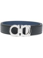 Ferragamo ceinture Gancini en cuir - Noir