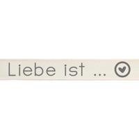 Vaessen Creative • ribbon 20mx15mm de liebe ist ...