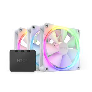 NZXT F120 RGB triple pack 120x120x26 case fan 4-pins PWM fan-connector, incl. controller