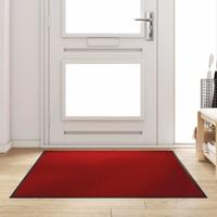 Deurmat Rood en Zwart 120 x 180 cm Polypropyleen en vinyl