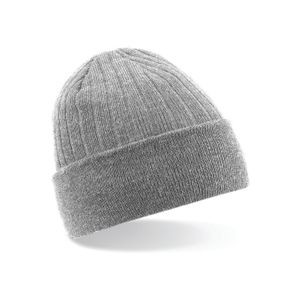 Heren/Dames Beanie Thinsulate Wintermuts 100% acryl wol Lichtgrijs