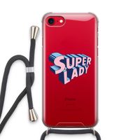 Superlady: iPhone SE 2020 Transparant Hoesje met koord