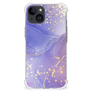 Back Cover voor iPhone 15 Plus Watercolor Paars