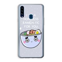 I'm A Hopeless Ramen-Tic For You: Samsung Galaxy A20s Transparant Hoesje