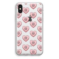 Chicks before dicks: iPhone X Transparant Hoesje