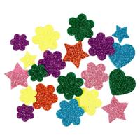 Creativ Company Foamvormen glitter, 100st.