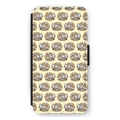 Slapende poes: iPhone 11 Pro Max Flip Hoesje