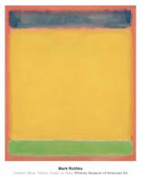 Kunstdruk Mark Rothko - Untitled Blue, Yellow, Green, Red 71x91cm