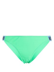 Moschino bas de bikini à logo embossé - Vert