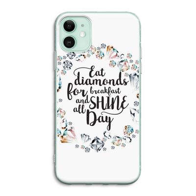 Diamonds: iPhone 11 Transparant Hoesje