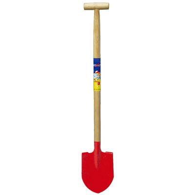 Speelgoed schep - voor kinderen - punt - metaal - rood - 80 cm