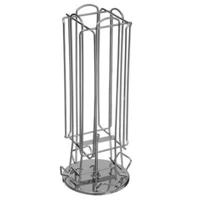 Koffie capsule houder - zilver - dispenser geschikt voor Dolce Gusto cups - roterend - 20 cups