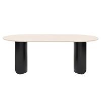 FÉST Plateau eettafel 200x90 zwart sand blad