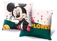 Disney kussen Mickey Mouse junior 40 cm polyester wit/groen - thumbnail
