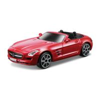 Bburago Modelauto Mercedes-Benz - SLS AMG - rood - 11x4x3cm - schaal 1:43