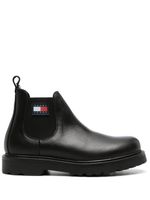 Tommy Jeans bottines chelsea en cuir - Noir