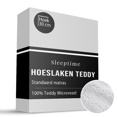 Hoeslaken - Teddy - 140x200 cm - Keuze Uit Meerdere Kleuren - Sleeptime - Dekbed-Discounter.nl