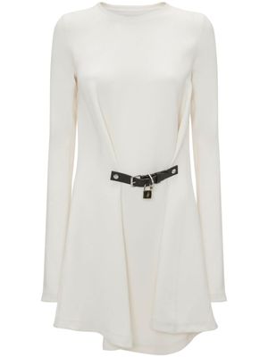 JW Anderson robe portefeuille à détail de cadenas - Blanc