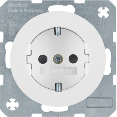 Berker wandcontactdoos randaarde steekcontacten R1-R3 wit
