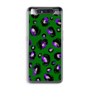 Green Cheetah: Samsung Galaxy A80 Transparant Hoesje