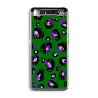 Green Cheetah: Samsung Galaxy A80 Transparant Hoesje
