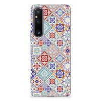 Sony Xperia 1 V TPU Siliconen Hoesje Tiles Color - thumbnail