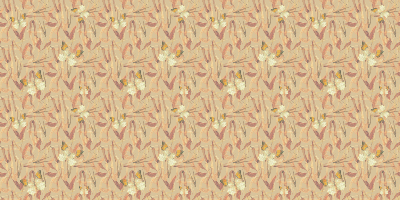 Bloemen en vlinders herfst vinyl tapijt