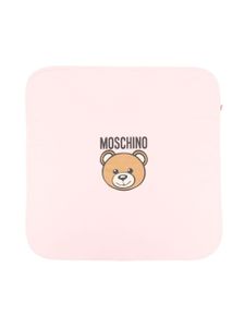 Moschino Kids couverture en jersey à logo imprimé - Rose