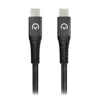 Mobilize Strong Nylon Cable USB-C to USB-C 1m. 100W Black