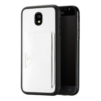 Samsung Galaxy J3 2017 | TPU Hoesje | Wit met Pashouder