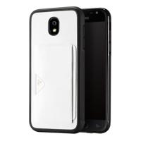 Samsung Galaxy J3 2017 | TPU Hoesje | Wit met Pashouder