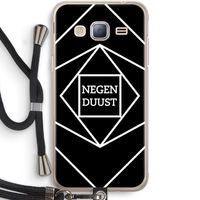 Negenduust geometrisch: Samsung Galaxy J3 (2016) Transparant Hoesje met koord