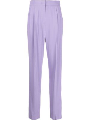 Emporio Armani pantalon droite à rayures latérales - Violet