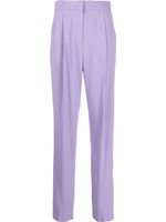 Emporio Armani pantalon droite à rayures latérales - Violet