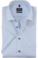 OLYMP Luxor Modern Fit Overhemd Korte mouw lichtblauw/wit