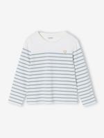 T-shirt met lange mouwen voor meisjes saliegroen