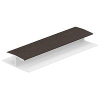 Verbindingprofiel Donkerbruin (dakrand) - Keralit (0420)