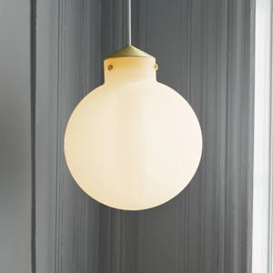 Hanglamp opaal glas DFTP 'Raito 30' rond met E27 fitting 300mm